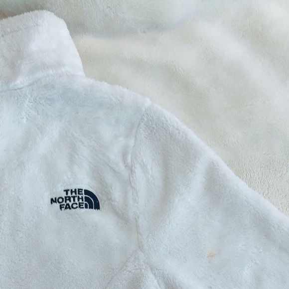 North Face Fuzzy Sweatshirt Jacket Snow White XS - Picture 10 of 10